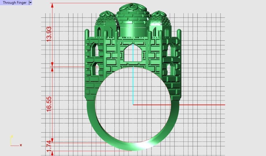 TAJ MAHAL ring-orginal design 3D print model_7