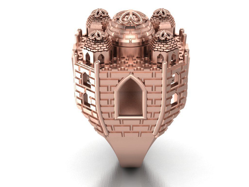 TAJ MAHAL ring-orginal design 3D print model_12