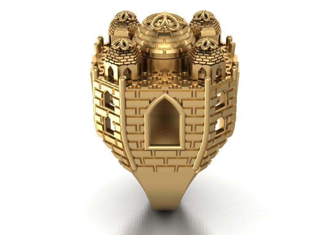 TAJ MAHAL ring-orginal design 3D print model_2