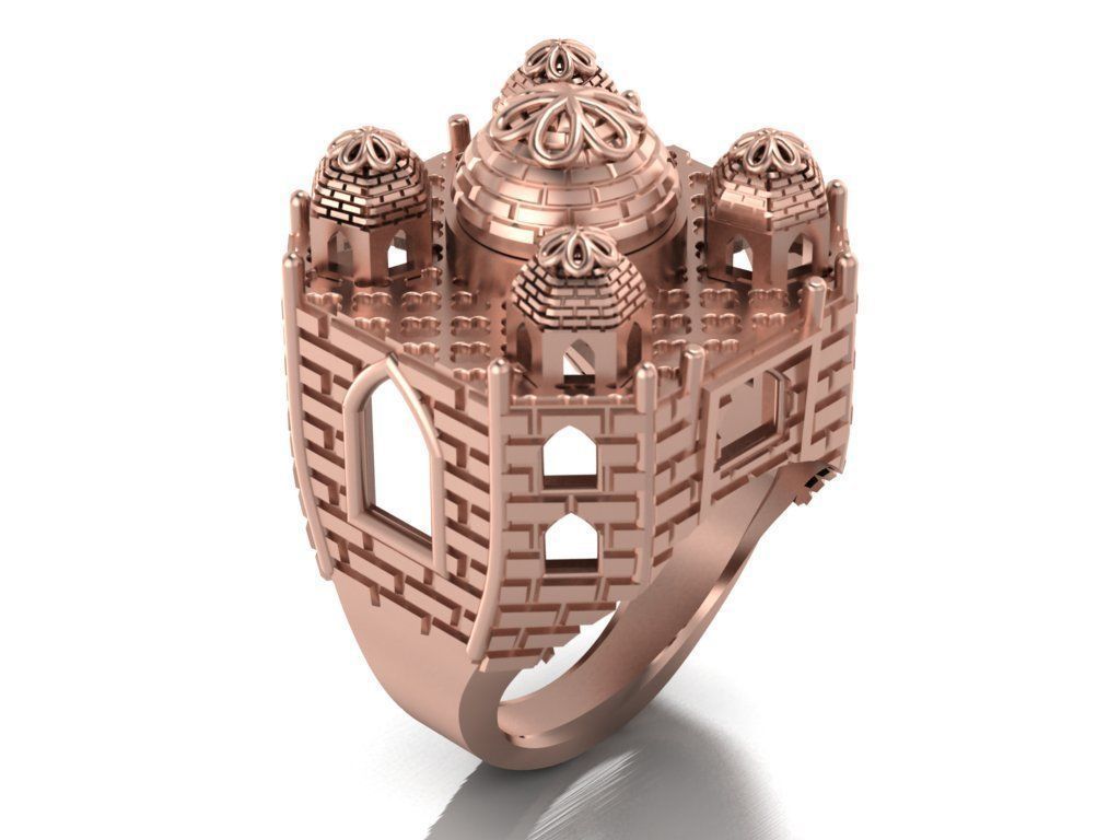 TAJ MAHAL ring-orginal design 3D print model_11