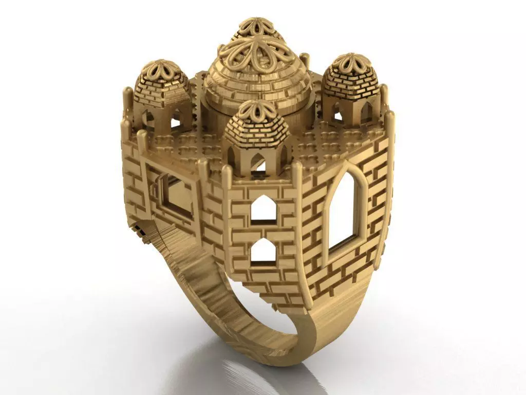 TAJ MAHAL ring-orginal design 3D print model_0