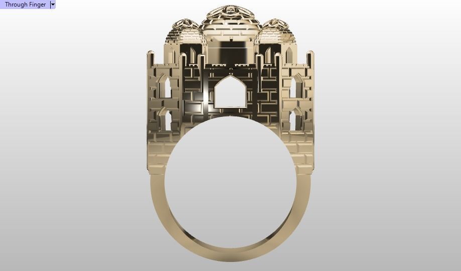 TAJ MAHAL ring-orginal design 3D print model_15