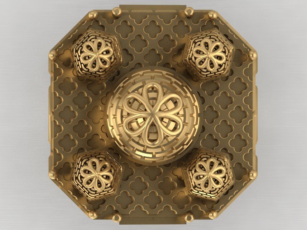 TAJ MAHAL ring-orginal design 3D print model_3