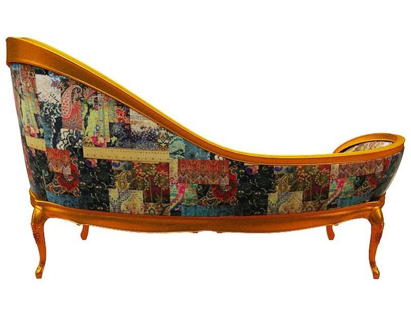 Classical sofa 2 seater Low-poly 3D model_5