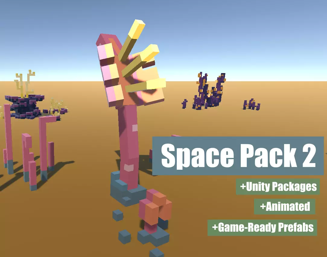 Space Pack 2 Low-poly 3D model