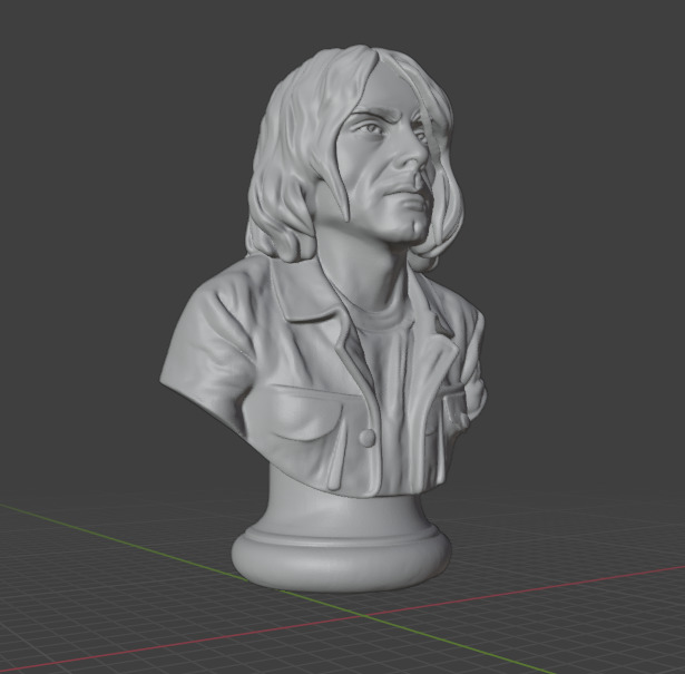 Kurt Cobain 3D print model_7