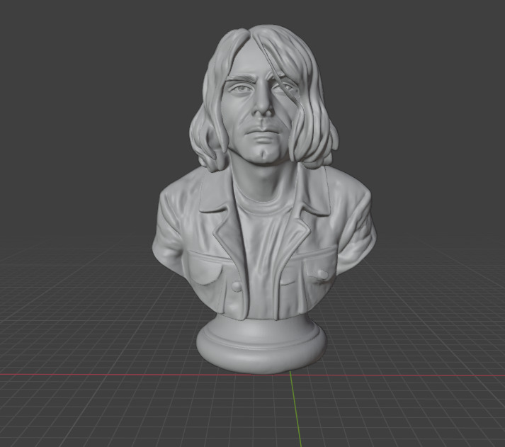 Kurt Cobain 3D print model_1