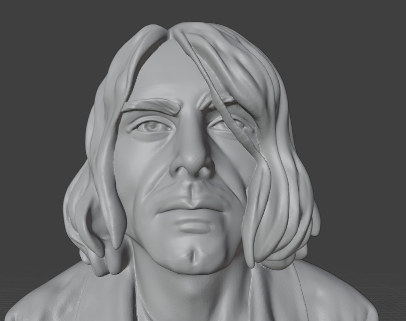 Kurt Cobain 3D print model_8