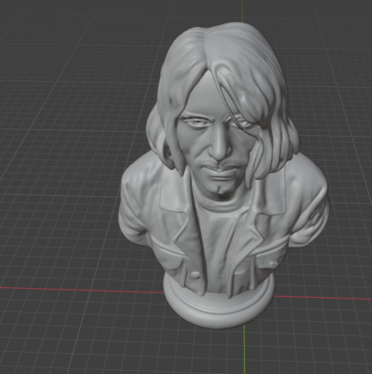 Kurt Cobain 3D print model_6