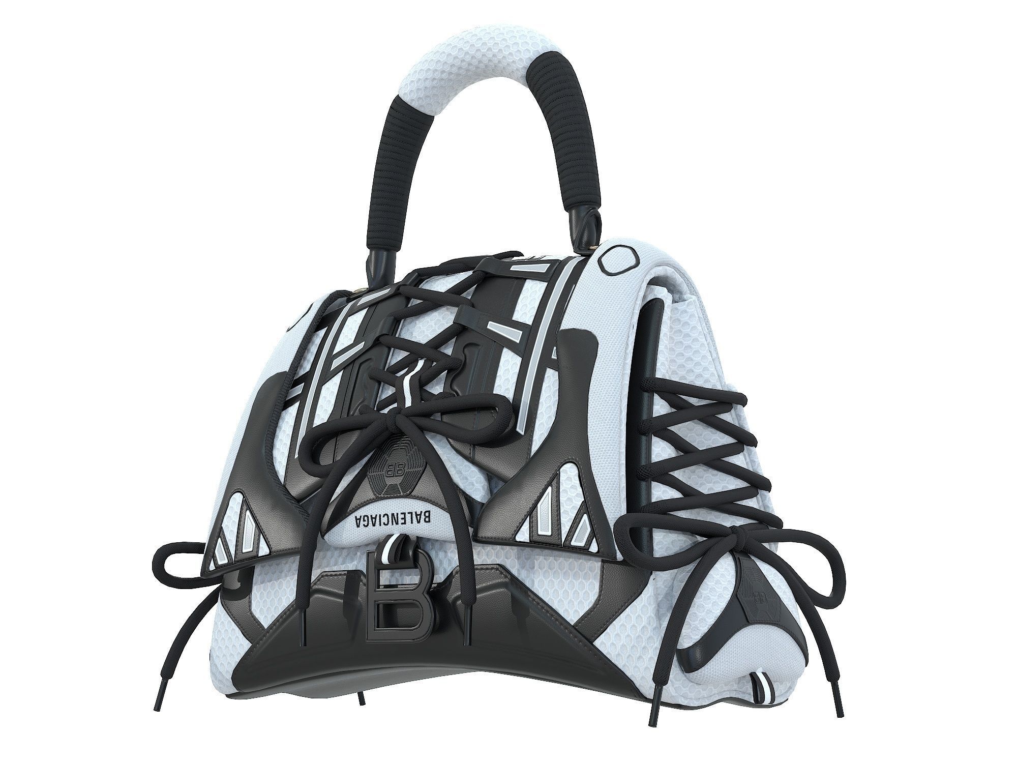 Balenciaga Sneakerhead Handbag 3D Model Collection_14