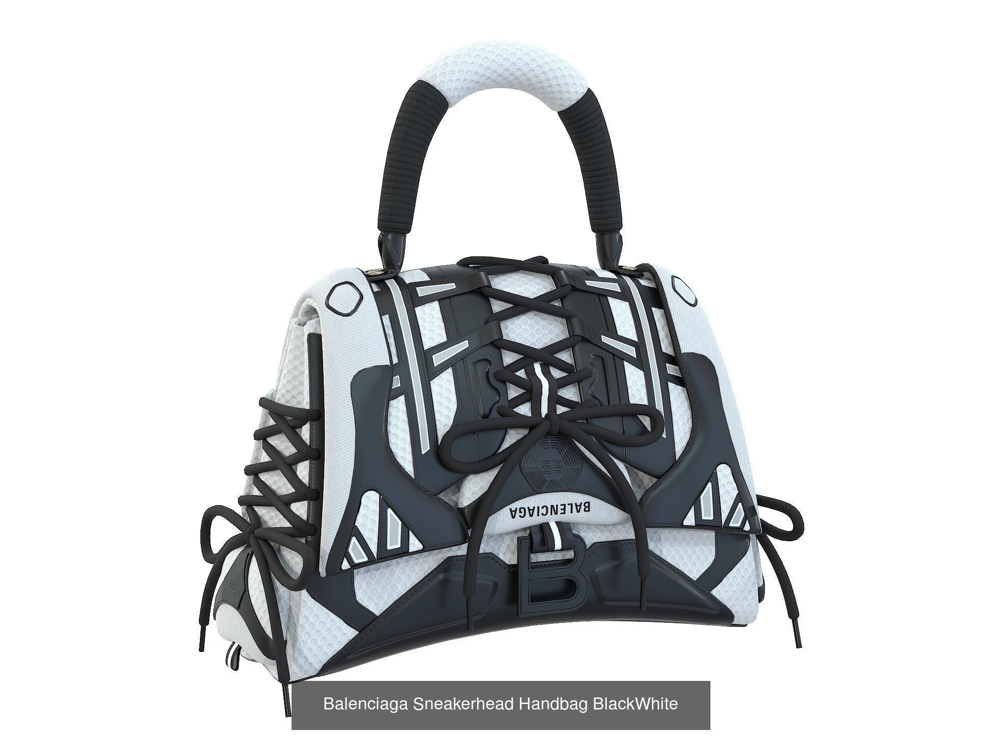 Balenciaga Sneakerhead Handbag 3D Model Collection_8