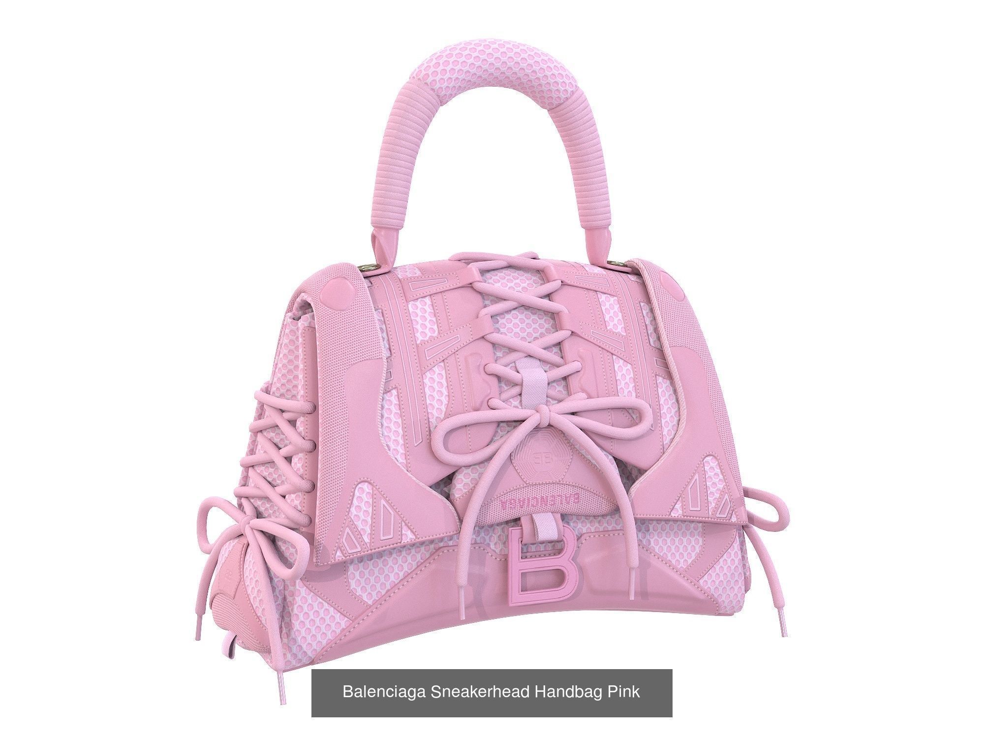 Balenciaga Sneakerhead Handbag 3D Model Collection_11