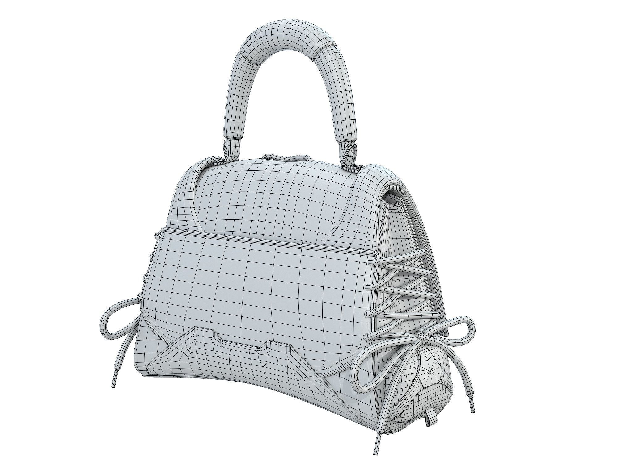 Balenciaga Sneakerhead Handbag 3D Model Collection_23