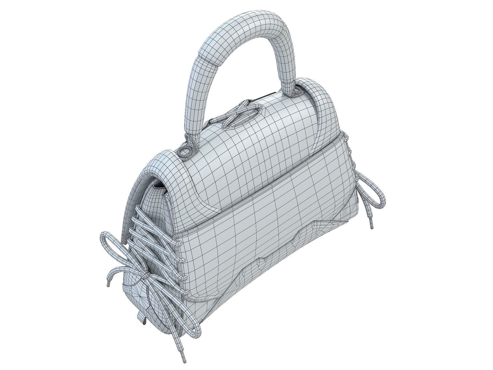 Balenciaga Sneakerhead Handbag 3D Model Collection_22