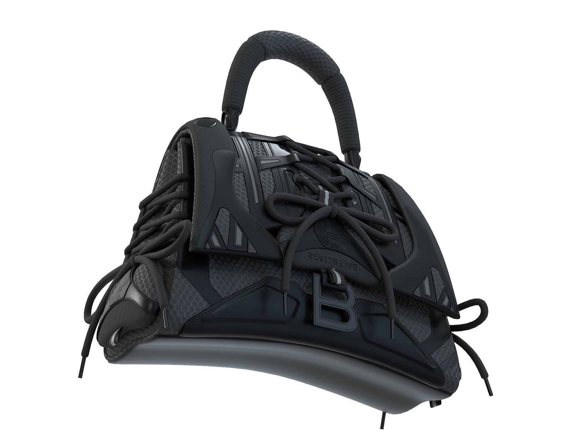 Balenciaga Sneakerhead Handbag 3D Model Collection_16