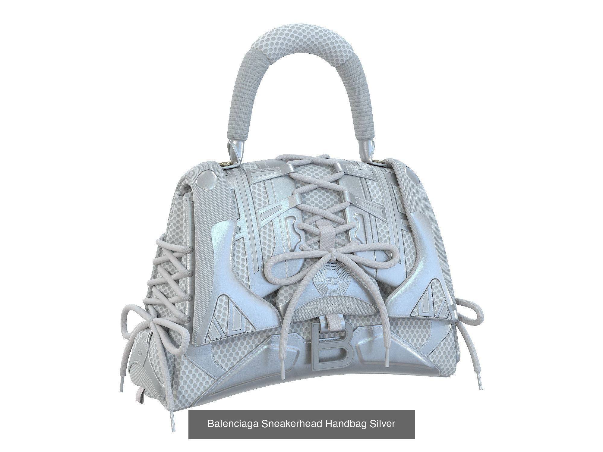 Balenciaga Sneakerhead Handbag 3D Model Collection_12