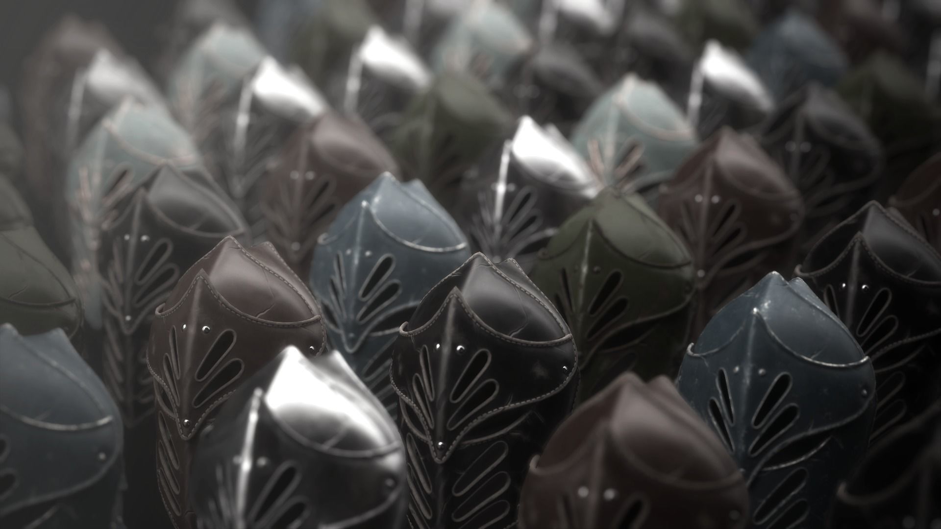 Helmet Dark Knight Low-poly 3D model_8