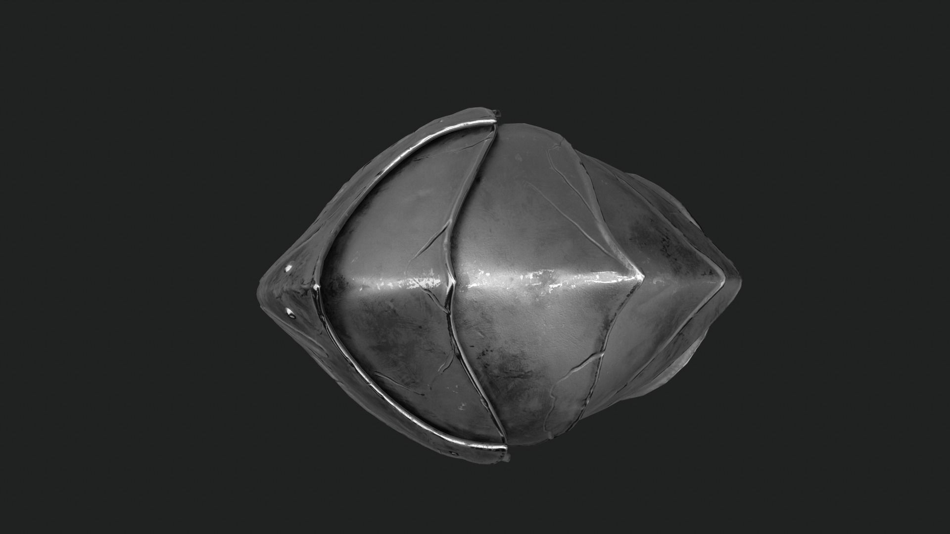 Helmet Dark Knight Low-poly 3D model_45