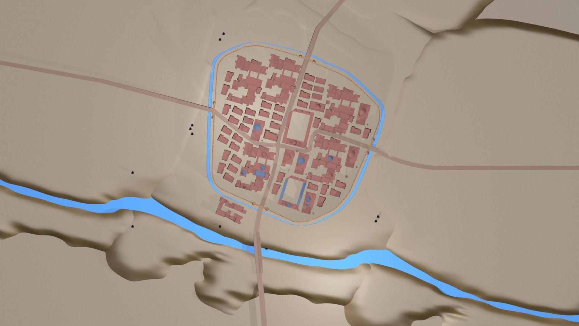 Sairam old city 3D model_2