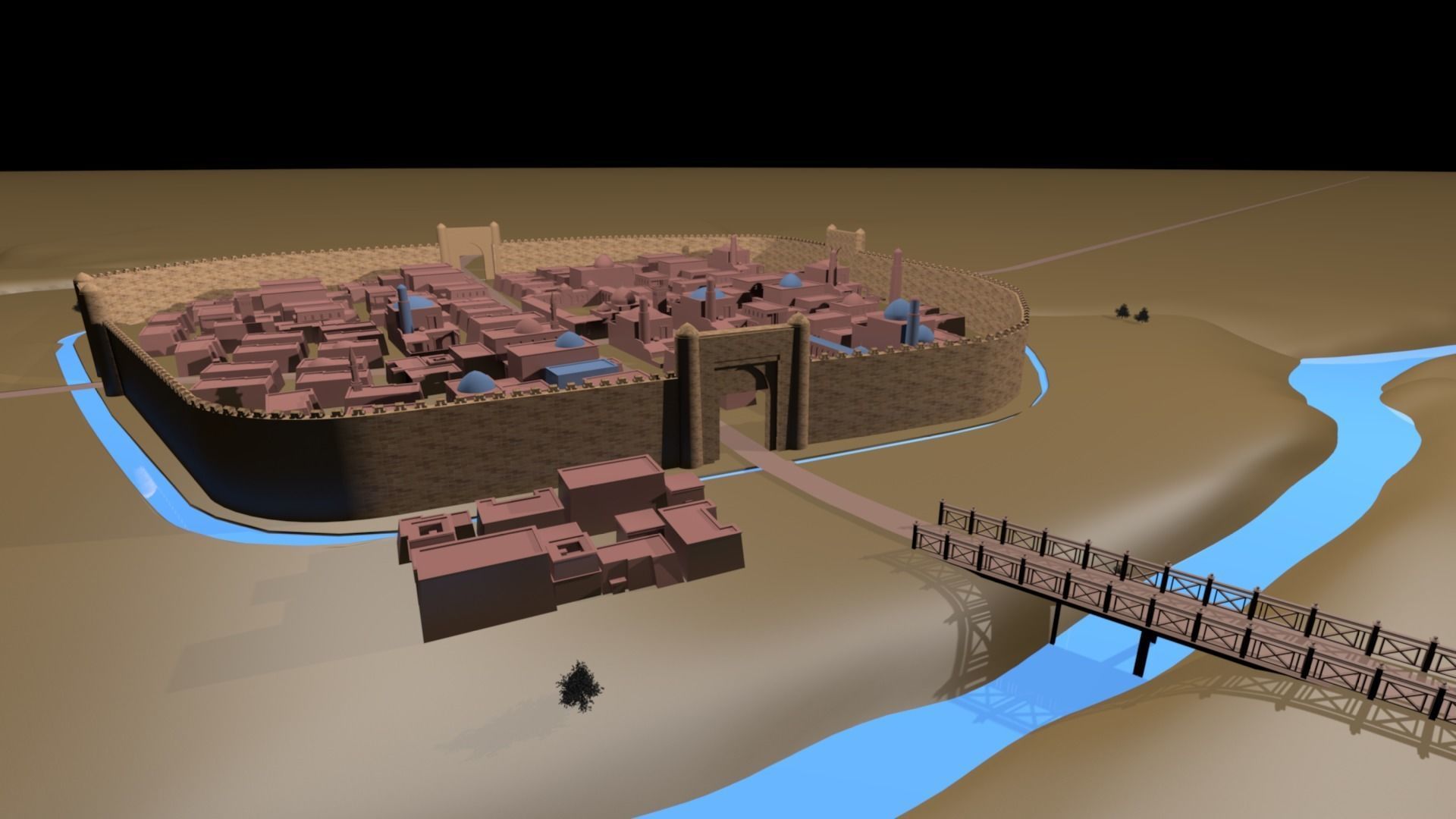 Sairam old city 3D model_3