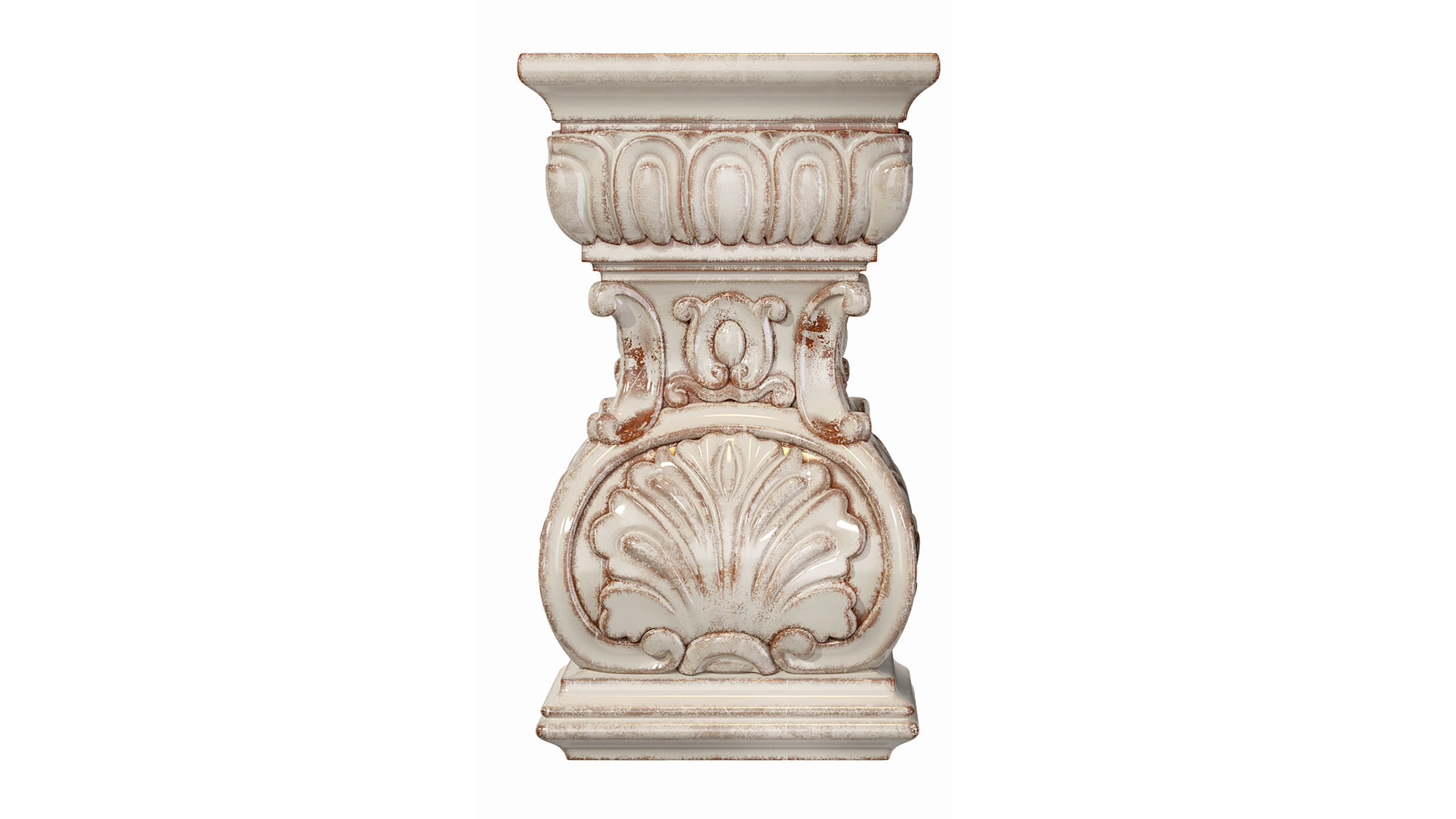 Classic capital 07 3D model_2