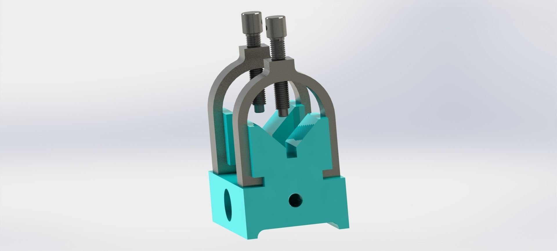 Double V-Block Clamp 3D model_5