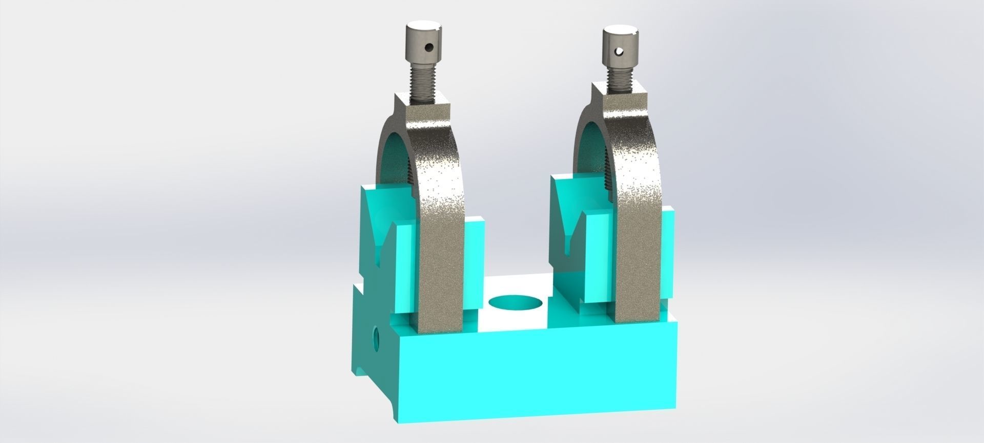 Double V-Block Clamp 3D model_2