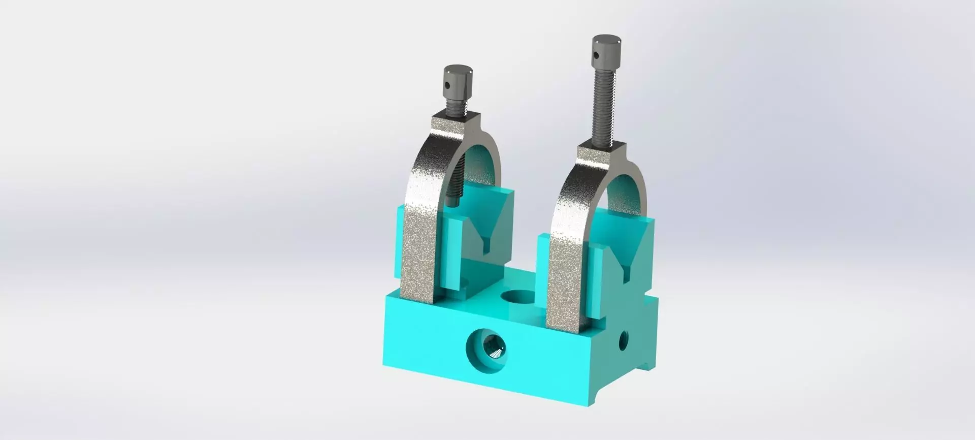 Double V-Block Clamp 3D model_0