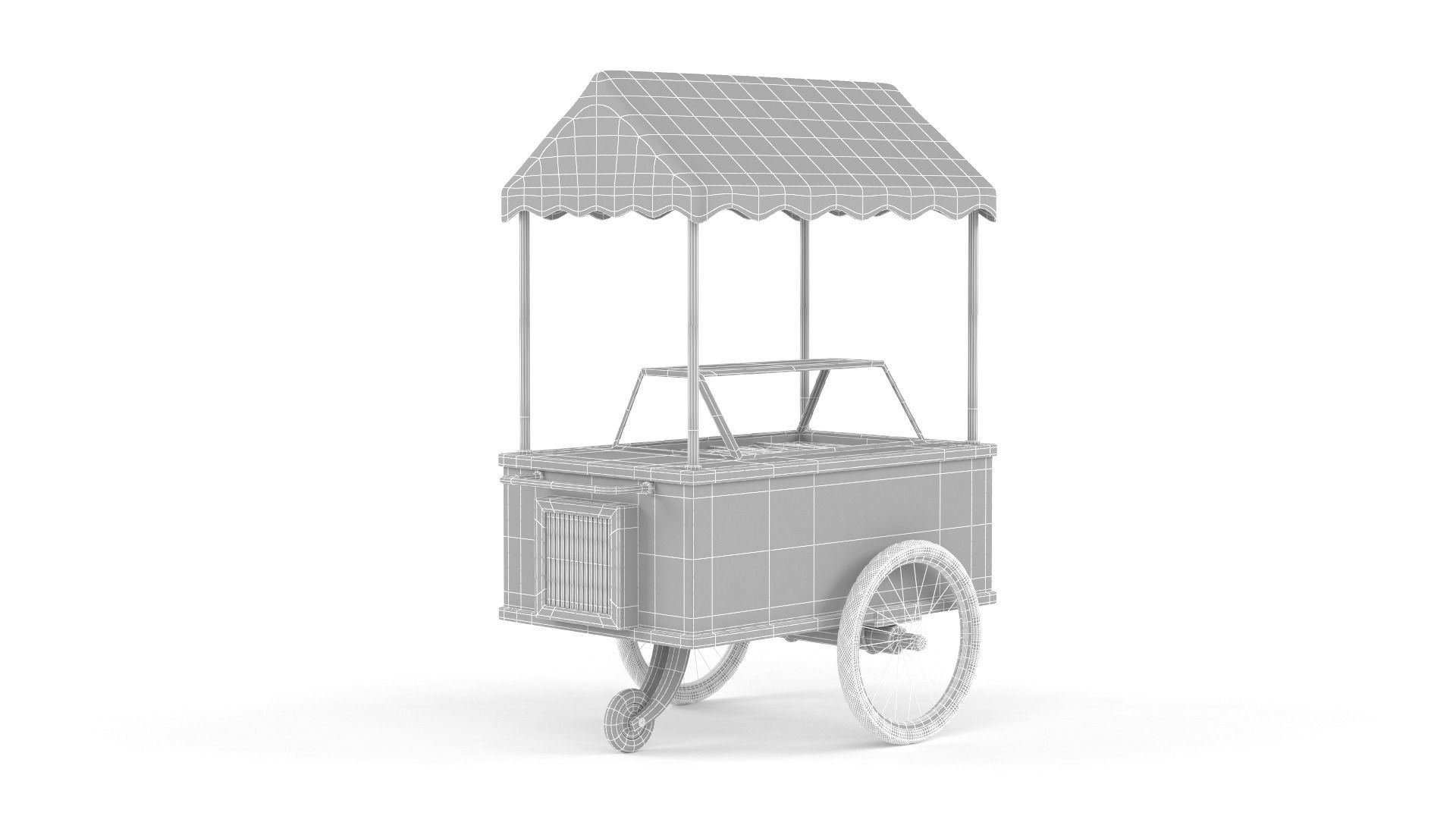Ice Cream Cart 3D model_12