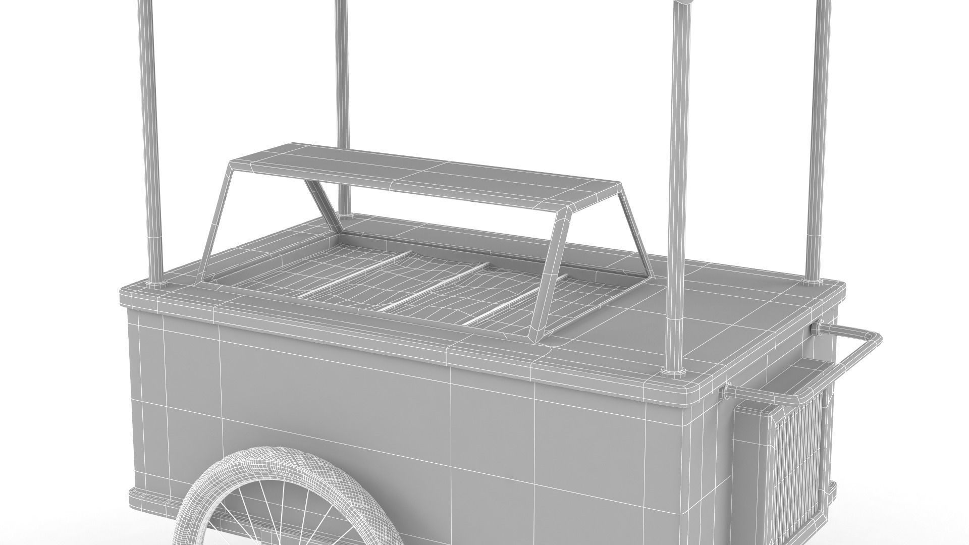 Ice Cream Cart 3D model_13