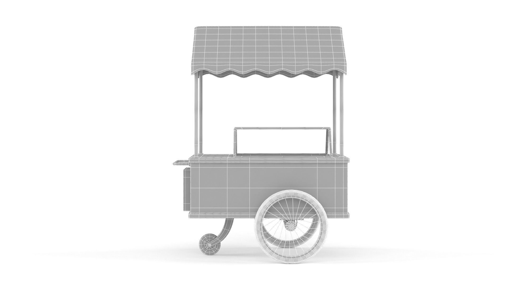 Ice Cream Cart 3D model_11