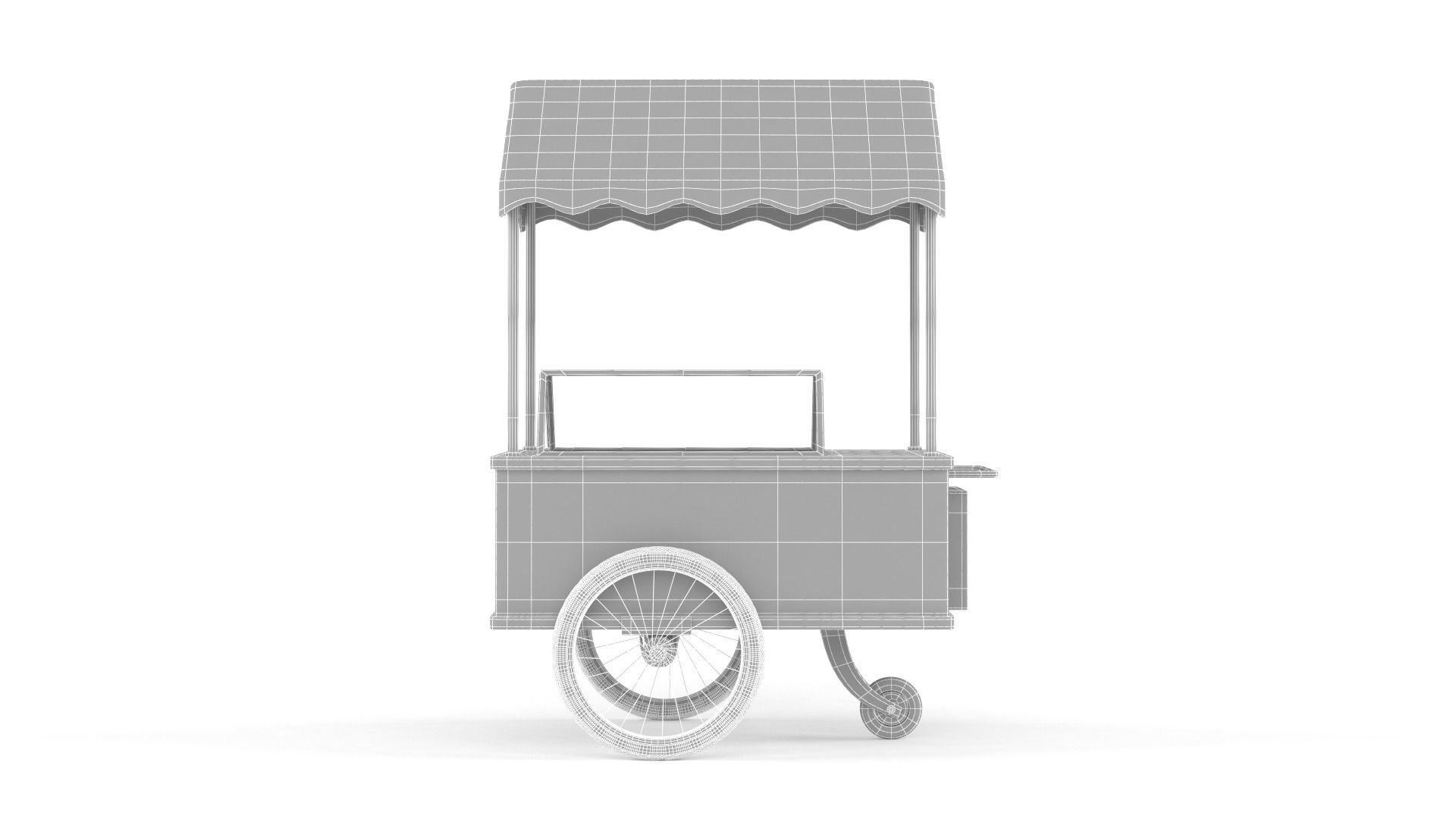 Ice Cream Cart 3D model_8