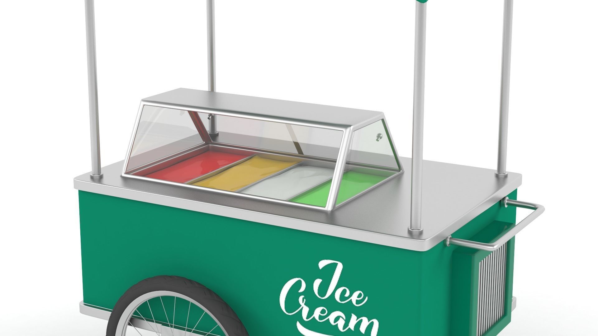 Ice Cream Cart 3D model_6