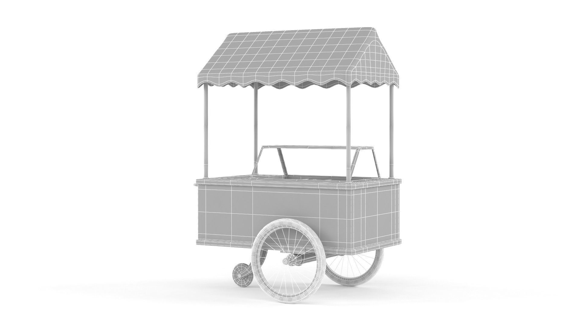 Ice Cream Cart 3D model_10