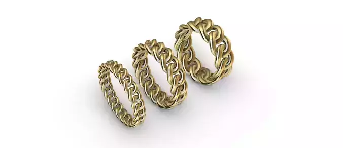 Cuban Link Rings fixed ring open ring earrings