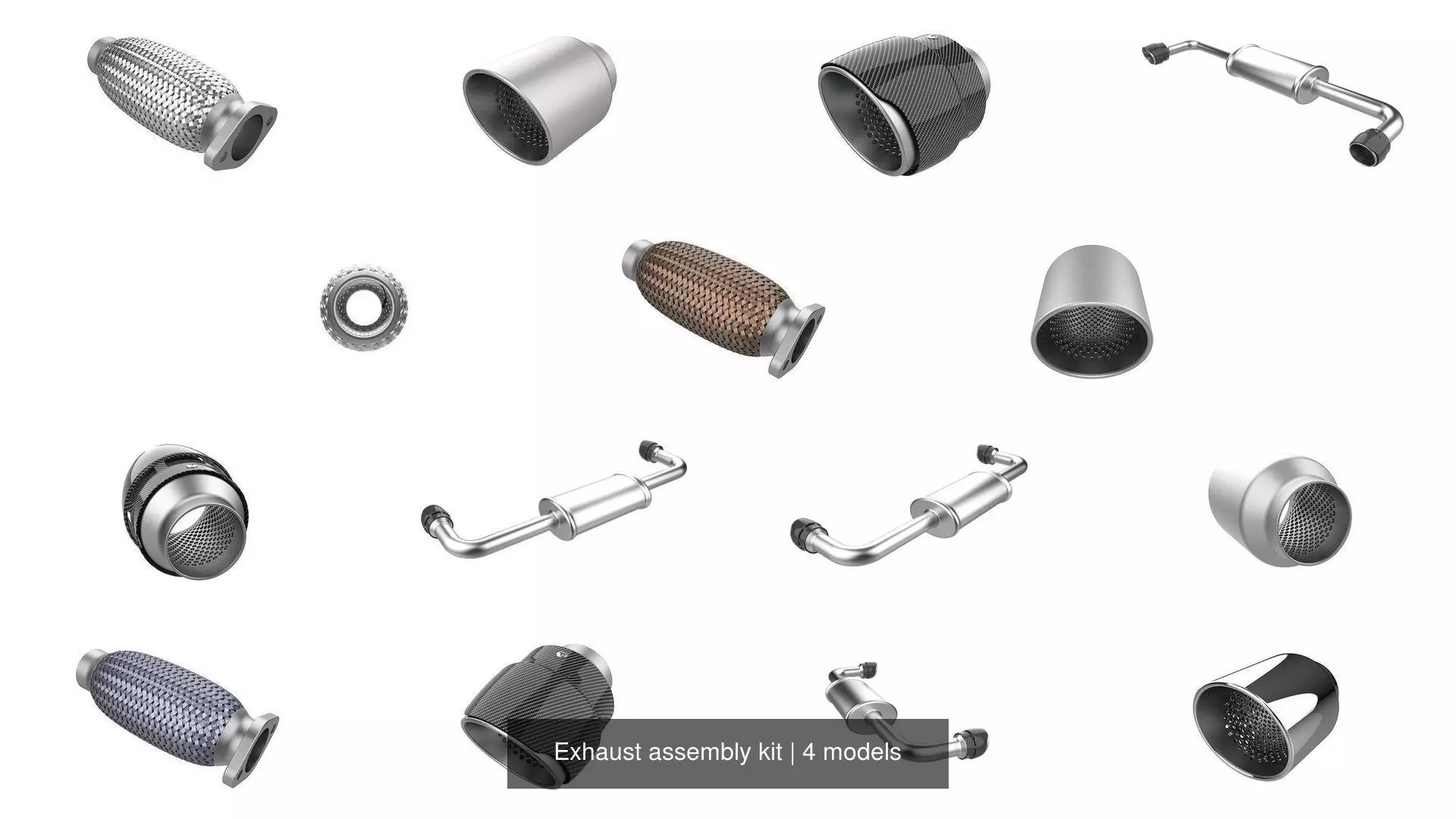 Exhaust assembly kit 3D Model Collection_0