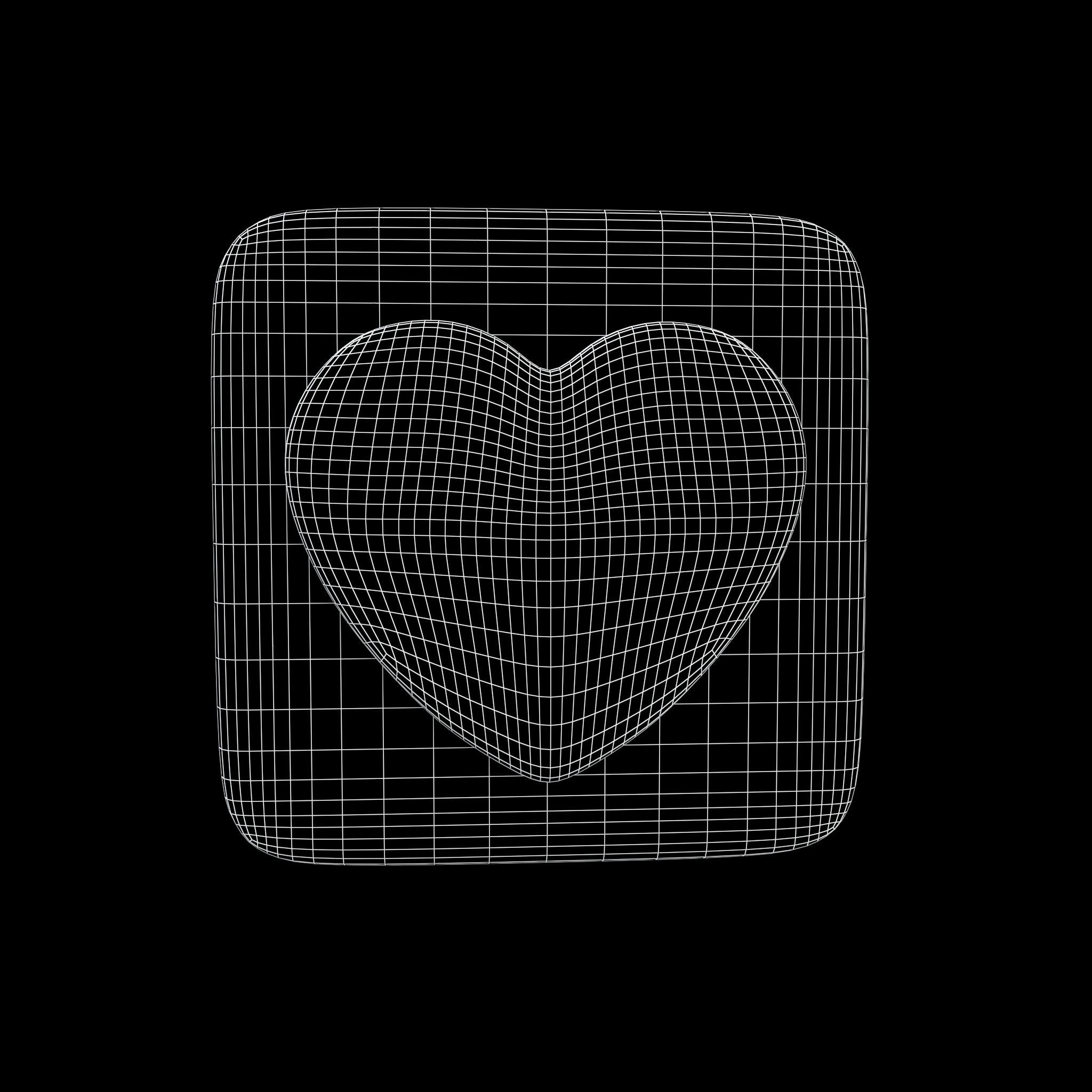 Twitter Heart Decoration v1 006 Low-poly 3D model_7