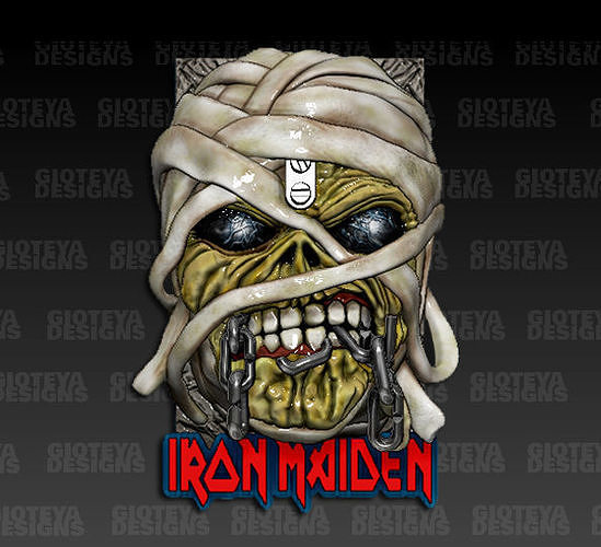 Iron Maiden Powerslave v2 3D model