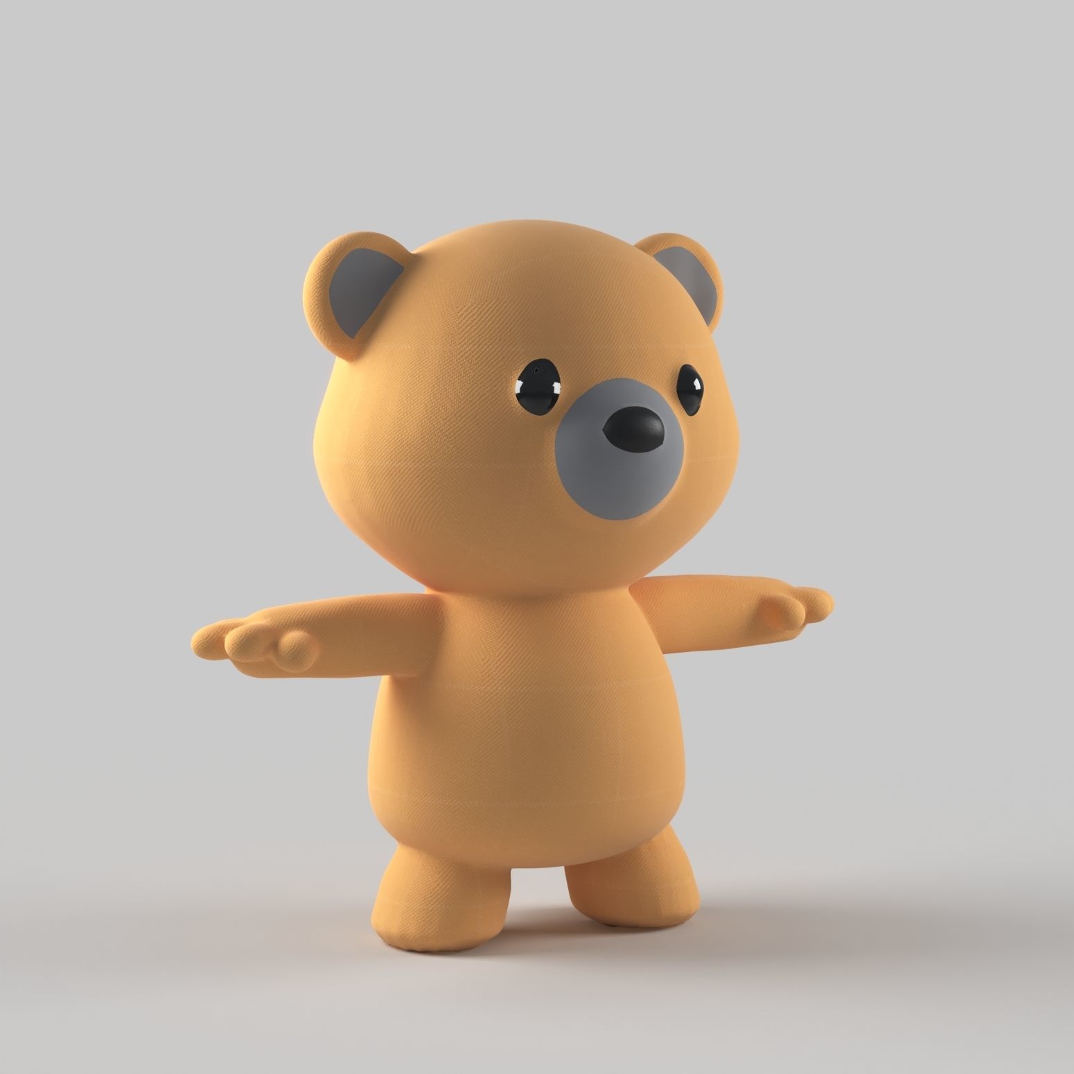 Teddy Bear - static and animated 3D model_2