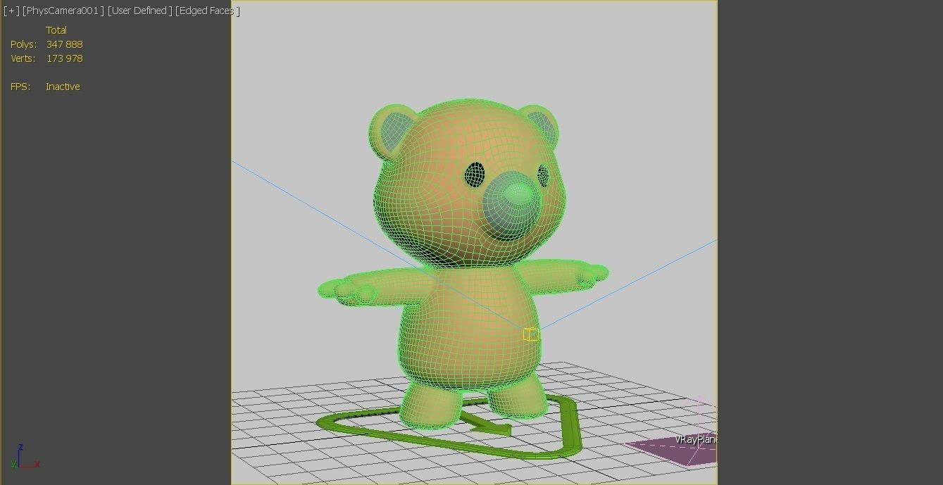 Teddy Bear - static and animated 3D model_6