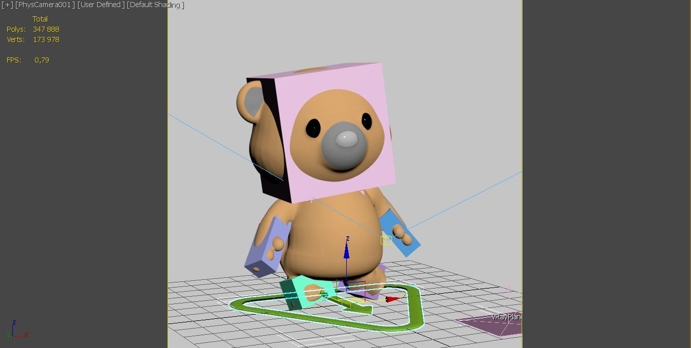 Teddy Bear - static and animated 3D model_8