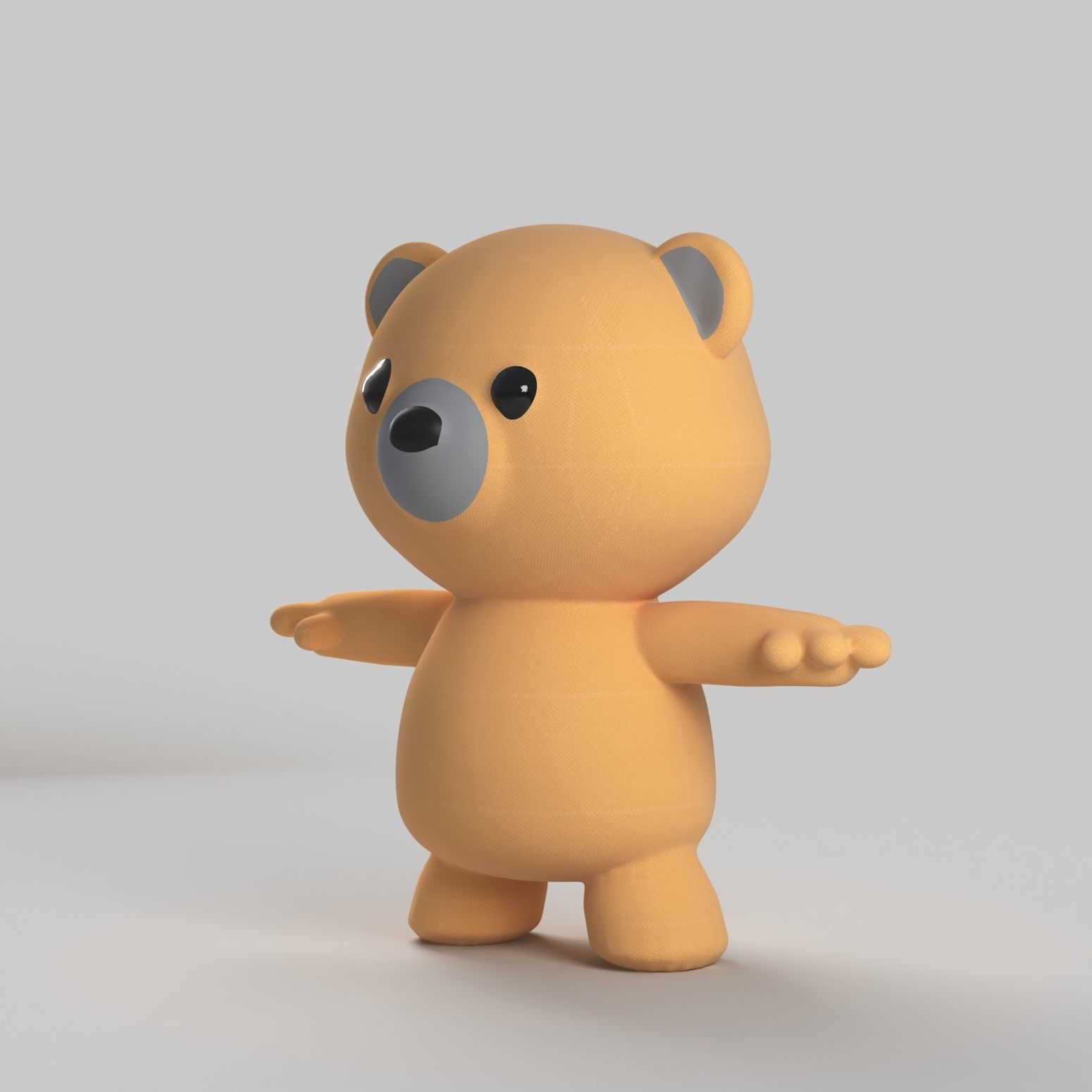 Teddy Bear - static and animated 3D model_3