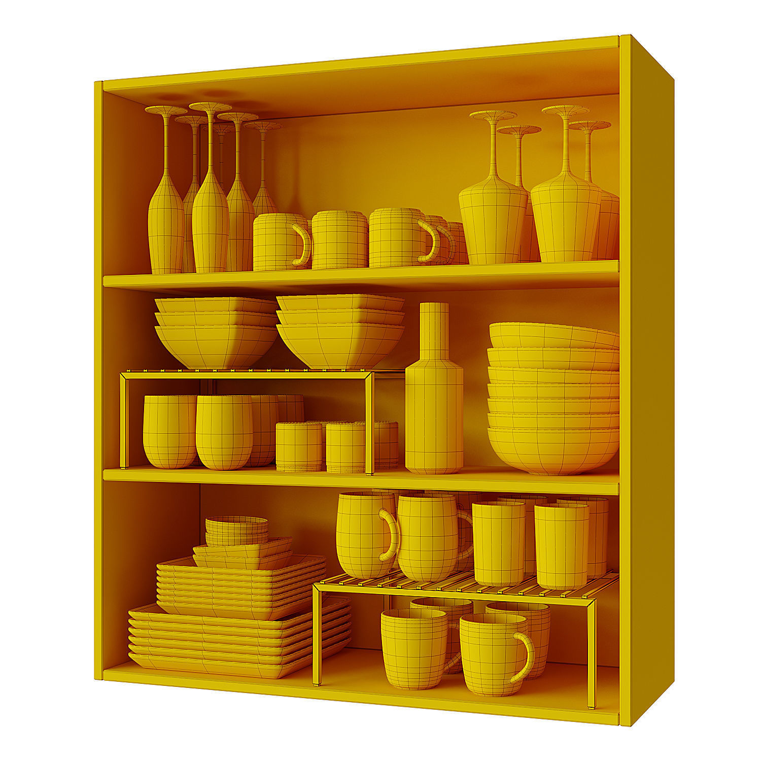 Set Of Dishes 4 3D model_11