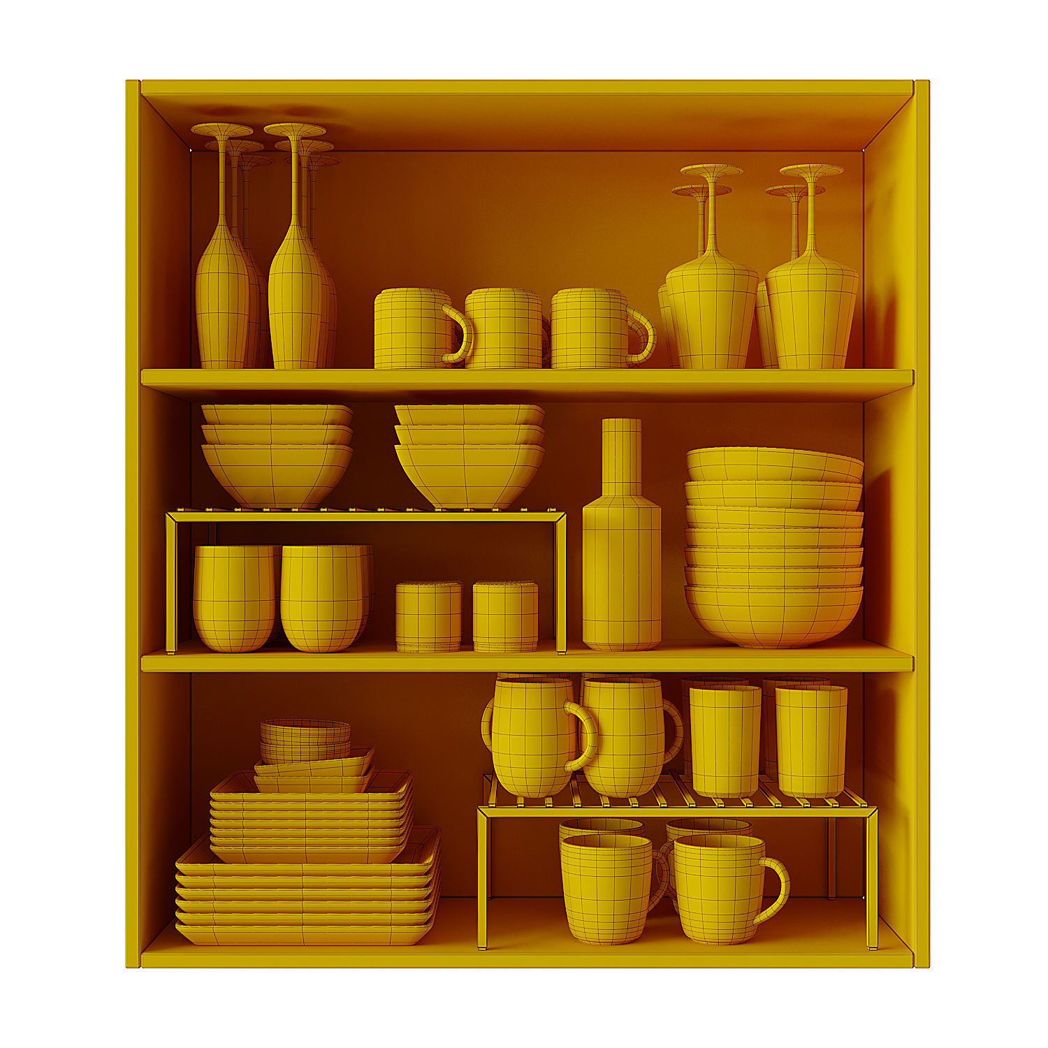 Set Of Dishes 4 3D model_10