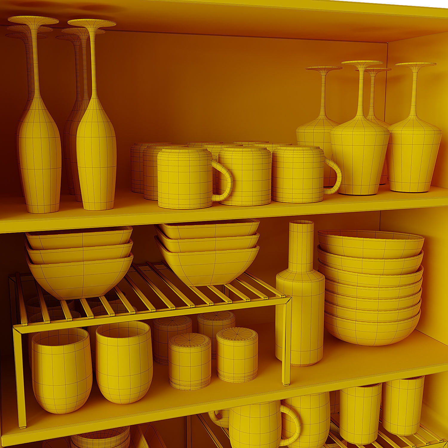 Set Of Dishes 4 3D model_14