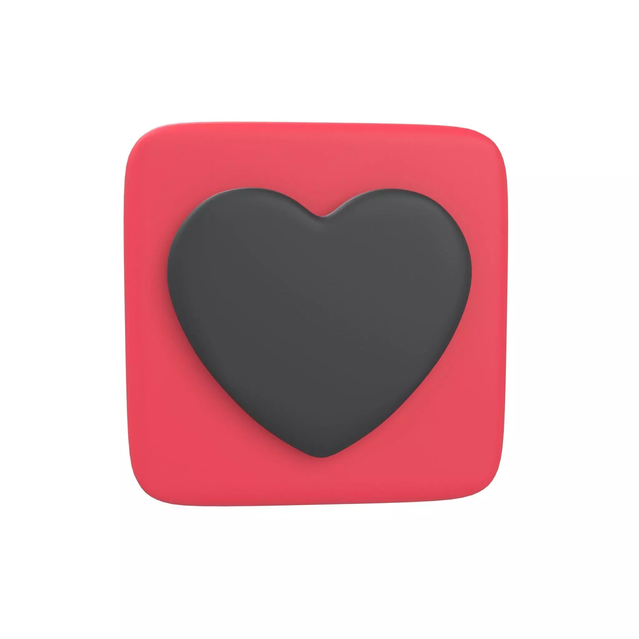 Twitter Heart Decoration v1 009 Low-poly 3D model_0