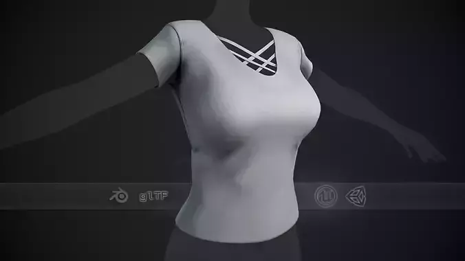 Female White T-Shirt Style 1