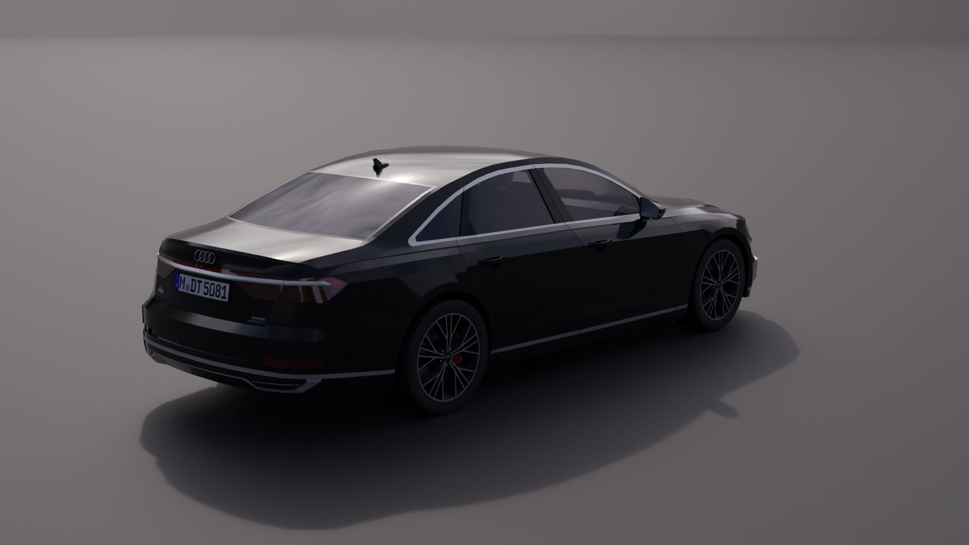 Audi A8 2018 Low-poly 3D model_11