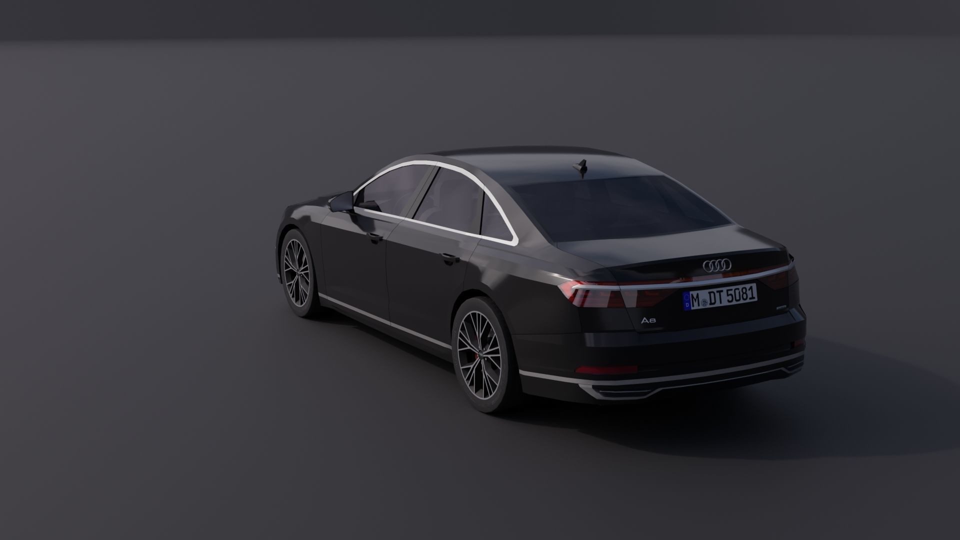 Audi A8 2018 Low-poly 3D model_5