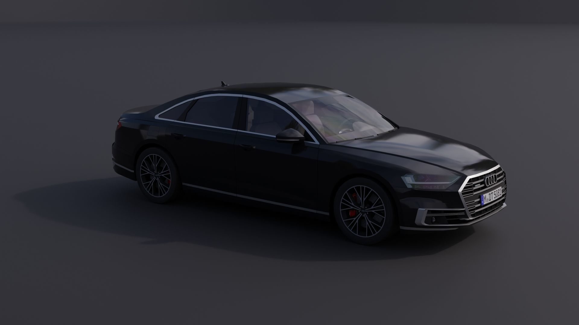 Audi A8 2018 Low-poly 3D model_18